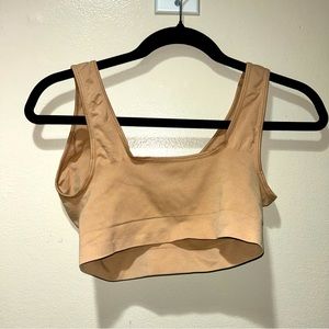 RHONDA SHEAR spanxx like Beige  Leisure Bra size L
